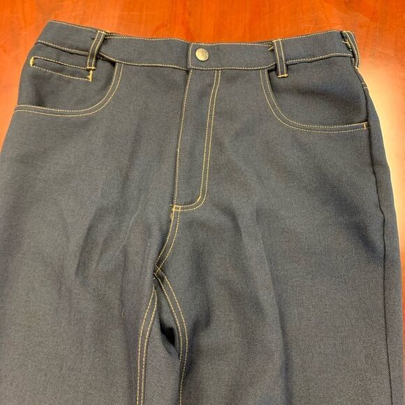 Habands Vintage Polyester Jeans sz 32 - Picture 2 of 4